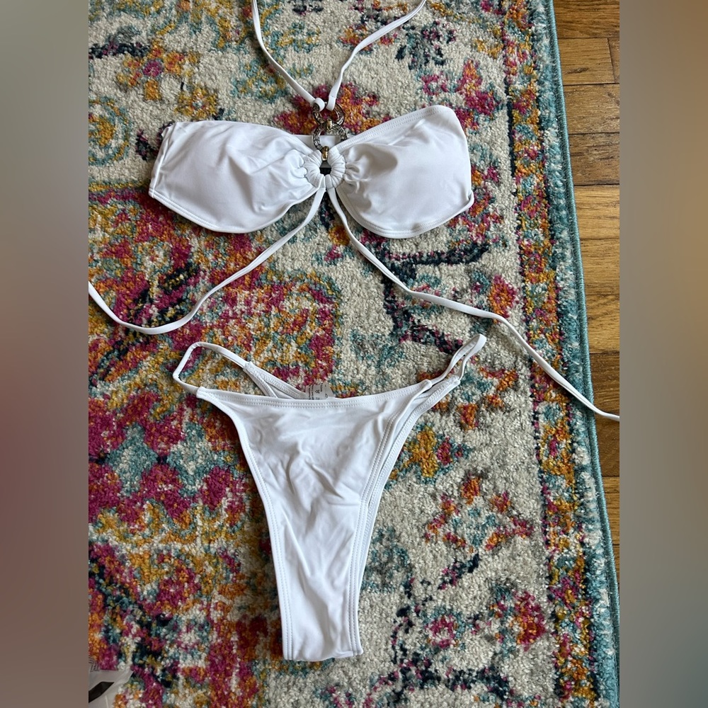 White shein bathing suit